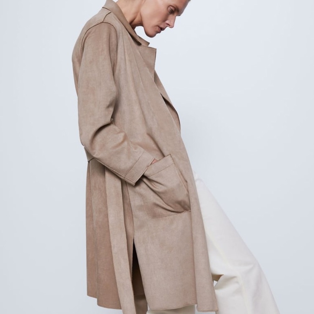 Zara Faux Suede Jacket - Picture 5 of 14